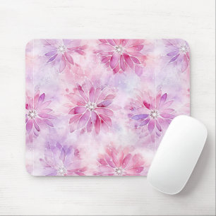 Alfombrilla De Ratón Girly Rubor Moda rosa Lavanda Floral