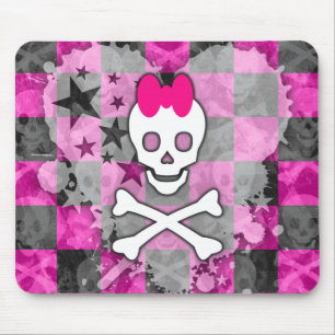Alfombrilla De Ratón Girly Skull & Crossbone
