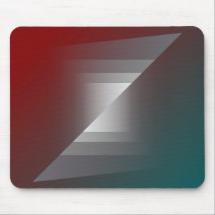 Alfombrilla De Ratón Giro gris sobre el borgoña verde azulado