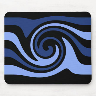 Alfombrilla De Ratón Giro negro azul