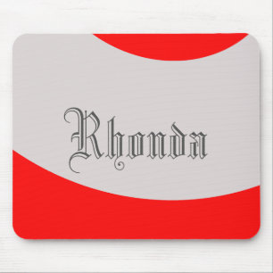 Alfombrilla De Ratón Giro rojo y gris