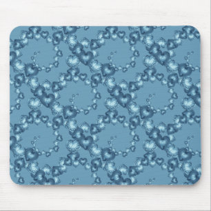 Alfombrilla De Ratón Giros cardíacos, azul claro-MOUSEPAD