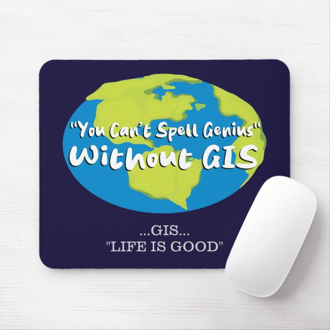 Alfombrilla De Ratón GIS, Geospatial Mousepad (Con ratón)