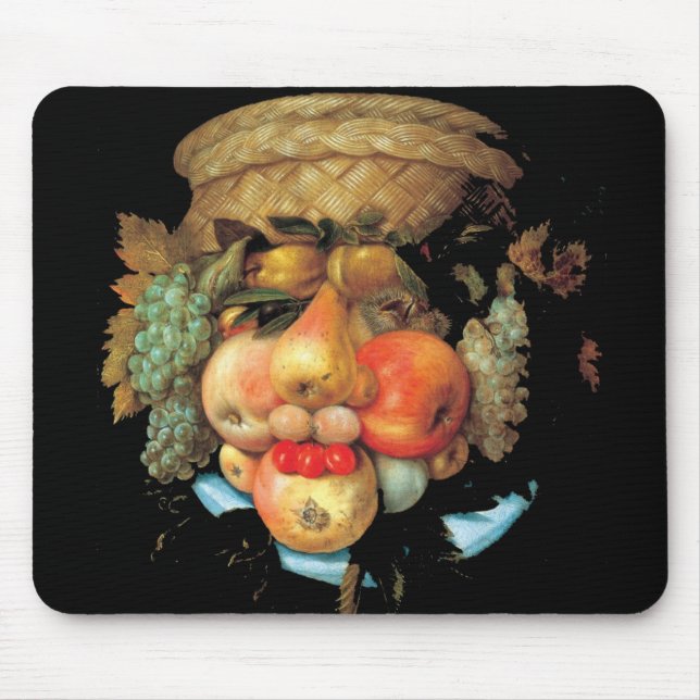 Alfombrilla De Ratón Giuseppe Arcimboldo - cesta de fruta (Frente)