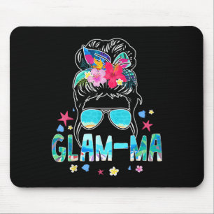 Alfombrilla De Ratón Glam-mamáes Hello Summer Beach Lover Messy Bun Sum
