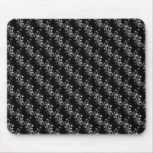 Alfombrilla De Ratón Glam Mousepad blanco y negro de lujo
