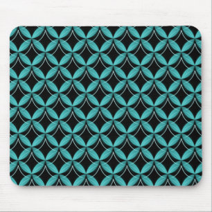 Alfombrilla De Ratón Glam Mousepad, centro Verde azulado eléctrico