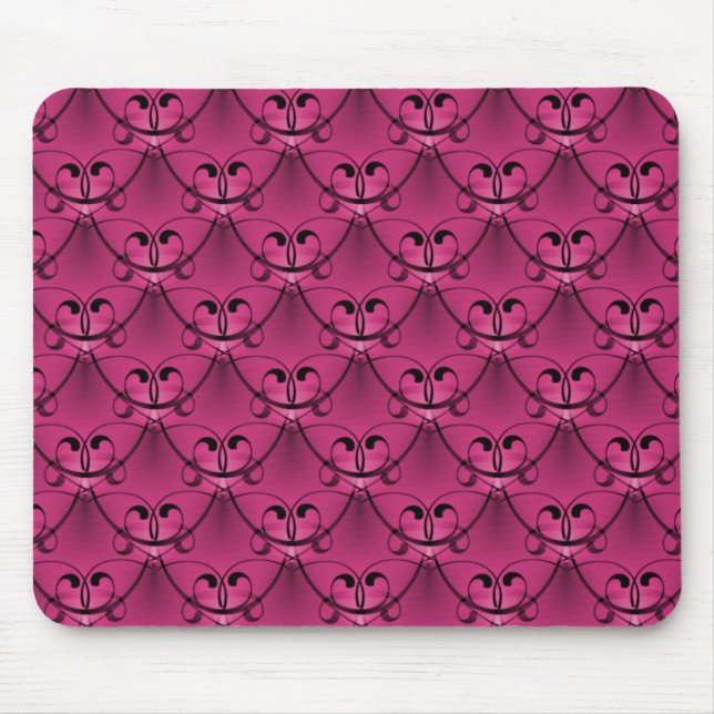 Alfombrilla De Ratón Glam Mousepad rosa oscuro clásico (Frente)