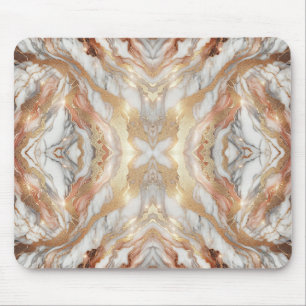 Alfombrilla De Ratón Glam Rosa Gold Luxurious Trendy Marble Butterfly