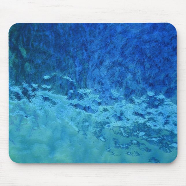 Alfombrilla De Ratón Glass azul y Aqua Seted (Frente)