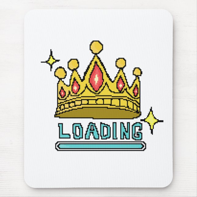 Alfombrilla De Ratón Glitch Crown Loading: 8-Bit Rebellion Awakens (Frente)