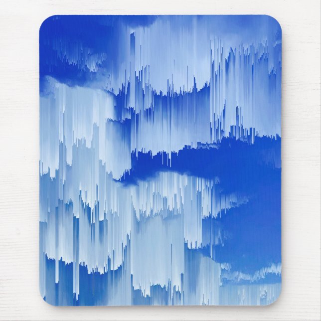 Alfombrilla De Ratón Glitch Sunset Landscape Decor (Frente)