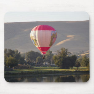 Alfombrilla De Ratón Globo aerostático sobre el río Yakima