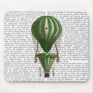 Alfombrilla De Ratón Globo de aire caliente en niveles Verde