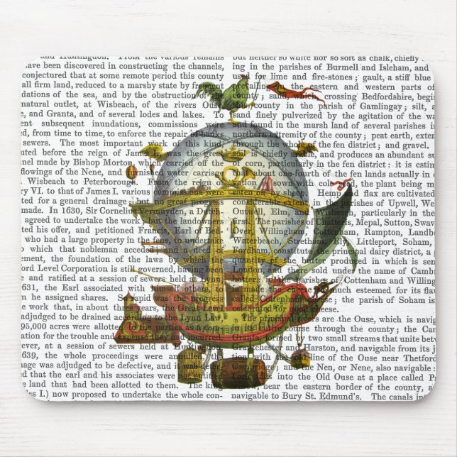 Alfombrilla De Ratón Globo de aire caliente minerve (Frente)