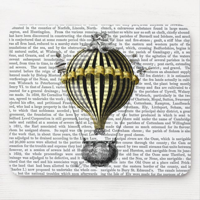 Alfombrilla De Ratón Globo de fantasía barroco 3 (Frente)