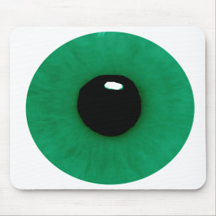 Alfombrilla De Ratón Globo del ojo verde oscuro Mousepad