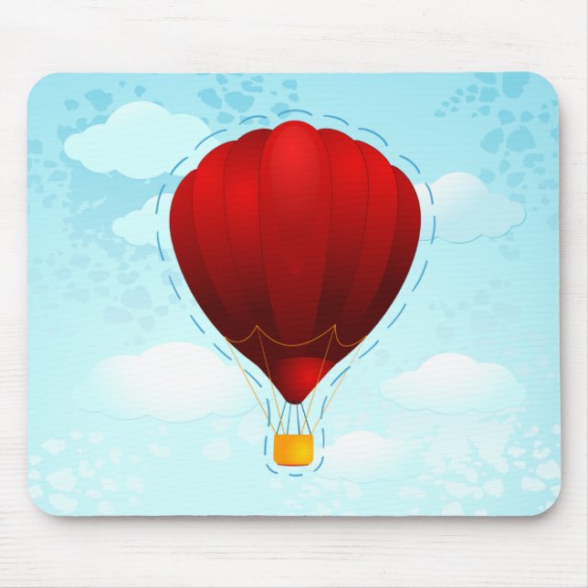 Alfombrilla De Ratón Globo Rojo, mousepad (Frente)