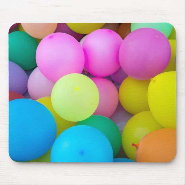 Alfombrilla De Ratón Globos arcoiris (Frente)