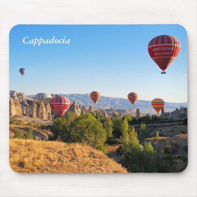 Alfombrilla De Ratón Globos de aire caliente sobre Cappadocia (Frente)