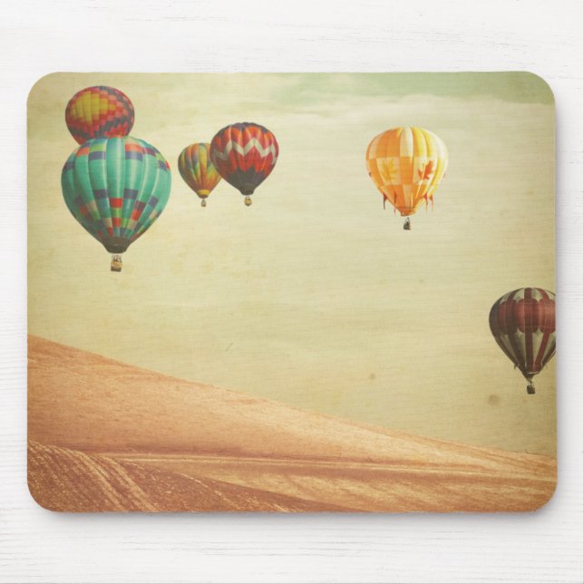 Alfombrilla De Ratón Globos del aire caliente en el cielo (Frente)