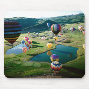 Alfombrilla De Ratón Globos del aire caliente sobre los lagos Mousepad