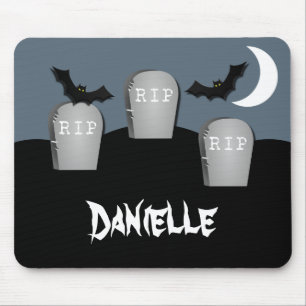 Alfombrilla De Ratón Gloomy Graveyard Halloween Mousepad