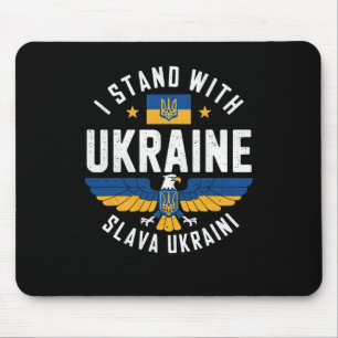 Alfombrilla De Ratón Gloria a Ucrania Diseño de Águila Pro-Ucrania Libe
