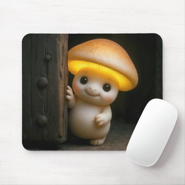 Alfombrilla De Ratón Glowing Mushroom Munchkin (Con ratón)