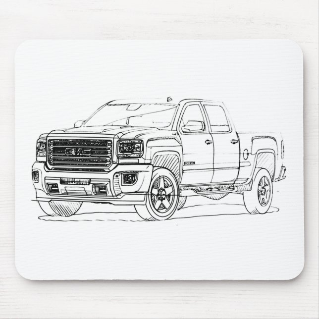 Alfombrilla De Ratón GMC Sierra HD 2015 (Frente)