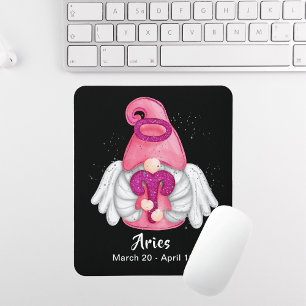 Alfombrilla De Ratón Gnome Aries Astrología Rótulo Angel Mouse Pad