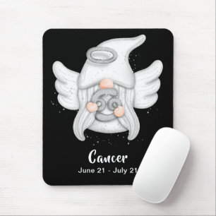 Alfombrilla De Ratón Gnome Cáncer Astrología Rótulo Angel Almohadilla d