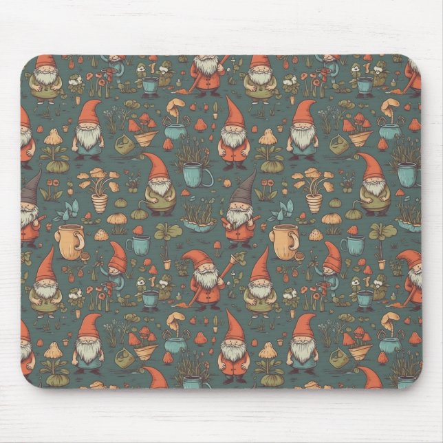 Alfombrilla De Ratón Gnome Garden Mousepad (Frente)