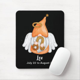 Alfombrilla De Ratón Gnome Leo Astrología Rótulo Angel Mouse Pad