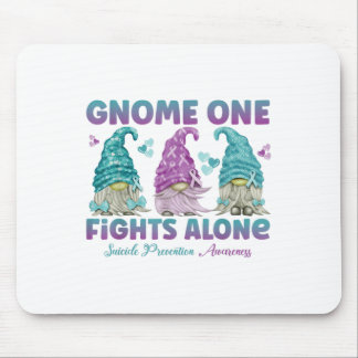 Alfombrilla De Ratón Gnome One Lucha Solo Prevención de Suicidio Concie