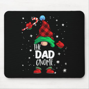 Alfombrilla De Ratón Gnome Red Buffalo Plaid Navidades familiares coinc