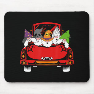 Alfombrilla De Ratón Gnome Riding Car Lazy Halloween Costume Ghost Witc