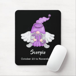 Alfombrilla De Ratón Gnome Scorpio Astrología Rótulo Angel Mouse Pad