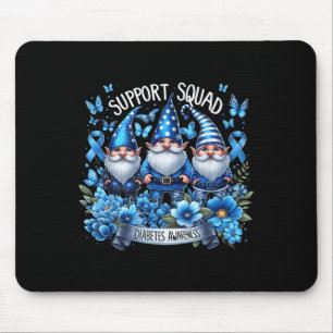 Alfombrilla De Ratón Gnomes de apoyo Escuadrón Gnomes Azules Diabetes A