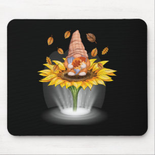 Alfombrilla De Ratón Gnomes Fall Leaf Tree Otoño Beam Sunflower Gracias