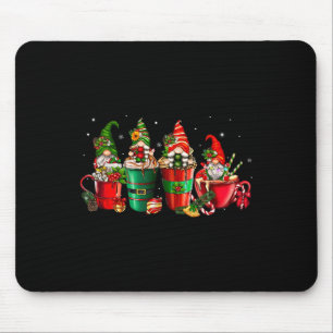 Alfombrilla De Ratón Gnomes Navidades Café Café Tapón Latte Bebida Ch