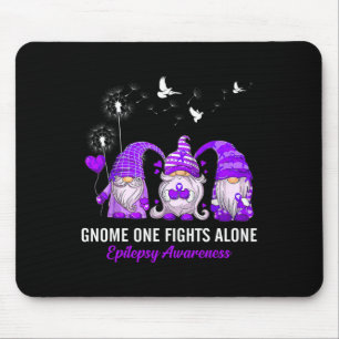 Alfombrilla De Ratón Gnomes One lucha contra la epilepsia La conciencia