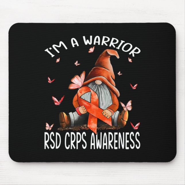 Alfombrilla De Ratón Gnomes Soy una mariposa guerrera para la concienci (Frente)