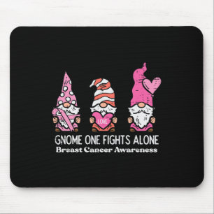 Alfombrilla De Ratón Gnomo del cáncer uno lucha solo conciencia mujeres