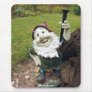 Alfombrilla De Ratón Gnomos del jardín