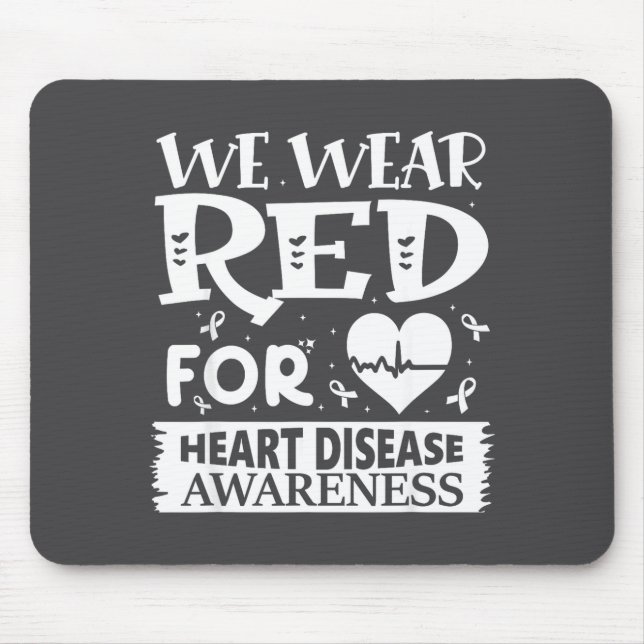 Alfombrilla De Ratón Go Red – Awareness For Us Heart Health Month In Fe (Frente)