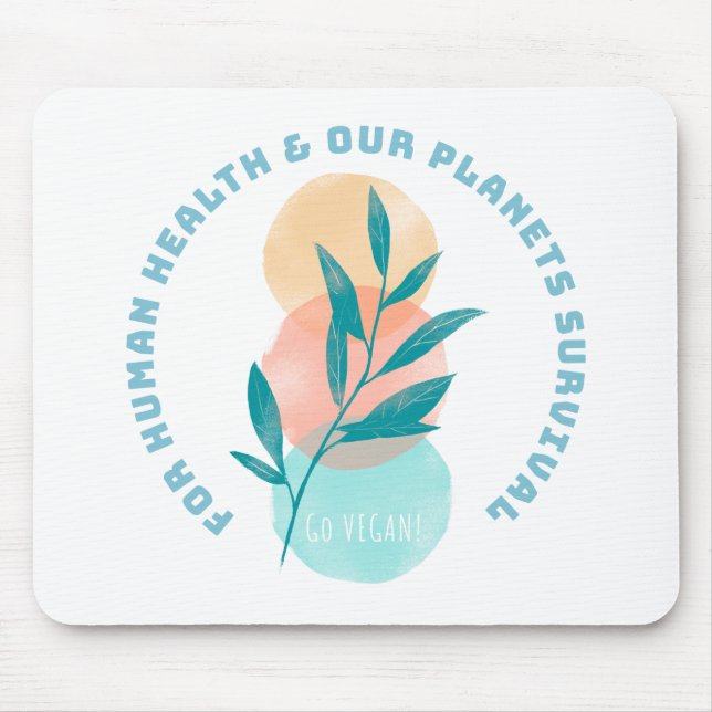 Alfombrilla De Ratón Go Vegan (Frente)