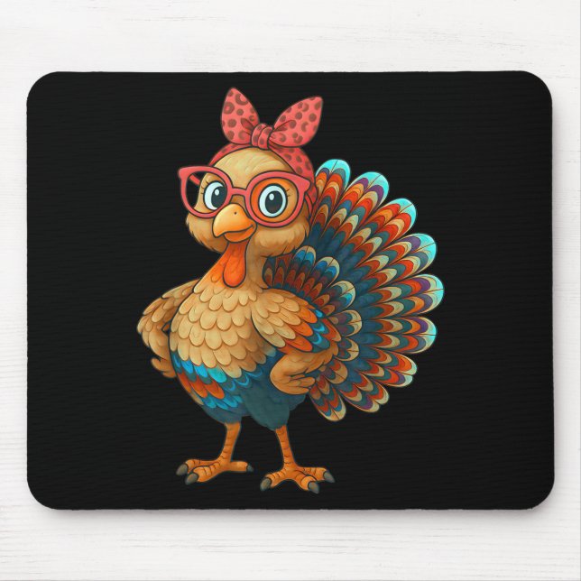 Alfombrilla De Ratón Gobble Turkey Day Happy Thanksgiving For Toddlers  (Frente)