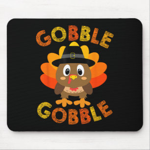 Alfombrilla De Ratón Gobble Turquía Pequeños chicos Chicas niños Acción
