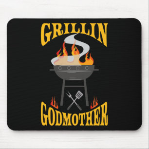 Alfombrilla De Ratón GodMother Bbq Fumador De Parrilladas Y Chef De Bar